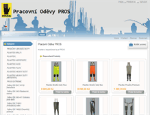 Tablet Screenshot of pracovniodevy-pros.cz